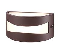 wonderlamp - Aplique de Pared para Exterior impermeable, para Jardín, Terraza, Garaje, color Marrón Óxido, Bombilla E27