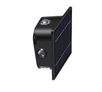 wonderlamp - Aplique Solar LED con sensor de movimiento Tenda, 2 CCT Luz cálida/Fría y 2 Intensidades de Luz, IP54