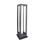 wonderlamp - Baliza de exterior LED Fuero (10W), Impermeable IP 54, Luz Neutra, Farola de jardín exterior moderno, Antracita