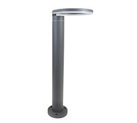 wonderlamp - Baliza LED de exterior orientable Circle 8W, Luz Neutra, Impermeable IP54, Luz exterior jardín moderno, Antracita