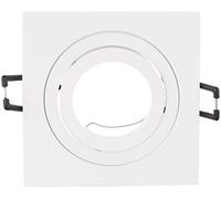 wonderlamp Clasic W-E0 Foco empotrable cuadrado, Blanco, 10 UNIDADES