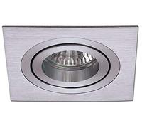 wonderlamp Clasic W-E0 Foco empotrable cuadrado GU10, Aluminio, 10 UNIDADES