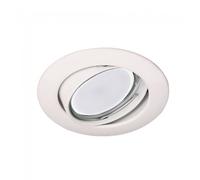 Wonderlamp Empotrable basculante blanco + Bombilla LED 8W neutra