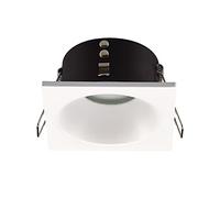 wonderlamp - Empotrable para baños o exteriores Lutar, IP 65, Empotrable moderno, Blanco, para interior/exterior, Cuadrado
