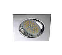 Wonderlamp Foco empotrable BASIC cuadrado cromo.