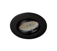 Wonderlamp Foco empotrable BASIC redondo negro basculante. Wonderlamp