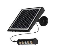 wonderlamp - Foco Proyector de exterior LED solar con sensor de movimiento Mezco 8W, Luz Neutra, IP65
