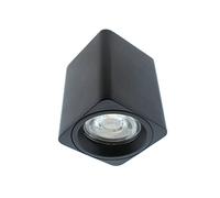 wonderlamp - Foco Superficie BASIC Negro, Lámpara techo Rectangular, Luz Focalizada, Bombilla gu10