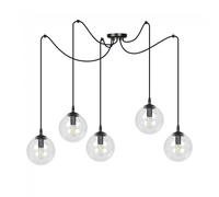 Wonderlamp Lámpara colgante Fedora Transparente (5 luces)