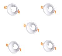 wonderlamp Pack 5 unidades Foco empotrable Confort redondo blanco. Portalámparas GU10 incluido (W-E000131)