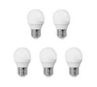 wonderlamp Pack 5 x bombilla led smd alta potencia e27 esférica,6w,luz neutra(4000º k),470 lm,ángulo de luz: 200º encendido instantaneo