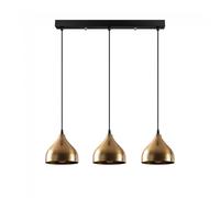 Wonderlamp Regleta colgante Asney 18 Oro (3 luces)