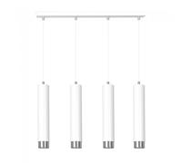 Wonderlamp Regleta colgante Mura Blanco/Cromo (4 luces)