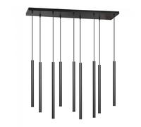 Wonderlamp Regleta de techo Tizo Negro (9 luces)