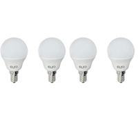 wonderlamp Rled - Pack 2 Bombillas Miniesfèrica Rosca fina E14, en Blíster, 6W, Luz Neutra, 470 lm, No Regulable (Paquete de 2)