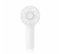 wonderlamp - Ventilador de Mano Bris Blanco, 3 Velocidades, Indicador de Carga y Batería Recargable, Mini Ventilador Portátil Compacto, Ideal para Viajes