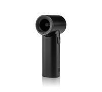 wonderlamp - Ventilador de Mano Chill Negro, 5 Velocidades, Pantalla LED, Motor Silencioso y Batería Recargable - Mini Ventilador Portátil para Oficina y Viajes