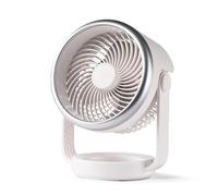 wonderlamp - Ventilador de Mesa Brisita, 4 Velocidades, Batería Recargable, 12H Autonomía, Compacto y Silencioso, Mini Ventilador Portátil para Escritorio