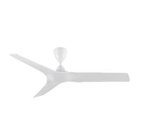 wonderlamp - Ventilador de techo exterior sin luz, IP 44, Wilson, Mando a distancia, Temporizador, 3 velocidades, para Terraza, Jardín y Porche