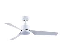 wonderlamp Ventilador de Techo Silencioso Flip 127 cm Blanco con LED 15W 1500Lm, Motor DC 5 Velocidades, Luz Regulable 3000-6000K, Temporizador y Función Verano Invierno
