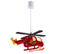 wonderlamp W-A000122 Lámpara de Techo Infantil Helicóptero Rojo
