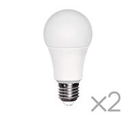 Wonderlamp W-B000068 Pack 2 Bombillas LED E27 con Sensor crepuscular 11W, 3000K