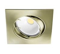wonderlamp W - E000015 Basic - Foco empotrable cuadrado, color oro viejo