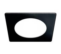 Wonderlamp W-E000060 - Lámpara downlight LED extraplano cuadrado, 20 W, aluminio, 15 x 15 x 2,3 cm, color negro
