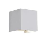wonderlamp W-T000045 Aplique de Pared led -Interior y Exterior - Leva, Luz Orientable 120º, Blanco, 2 Luces 5W, Luz Neutra 4000K, Ip54