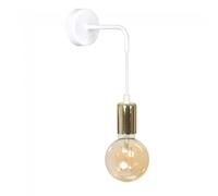 WONDERLAMP Wonderlamp Aplique de Pared Sives Blanco y Oro para Iluminación LED de Alta Calidad