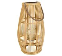 Wonderlust Deco - Farol portavelas de bambú marrón d28x51.5 Marrón D28x51.5h cm Marrón