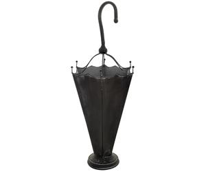 Wonderlust Deco - Paragüero de metal negro 32.5x28.5x81.5h cm Negro 32.5x28.5x81.5h cm