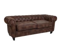 Wonderlust Deco - Sofá marrón 199x82x76h cm Marrón 199x82x76h cm Marrón
