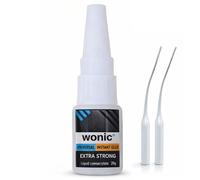 WONIC Instant Glue 20 ml - Pegamento Instantáneo de Alta Resistencia - Super Glue Universal de Secado Rápido para Hogar y Profesionales