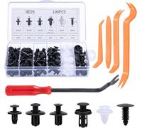 Woniyal 100 Piezas Clips de Plástico Remache Grapas Coche para Toyota CHR EV 2020-2025, Coche Grapas Paneles de Puerta de Parachoques Fender