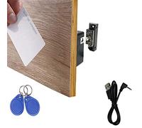 WOOCH Cerradura electrónica para gabinete, cerradura RFID DIY oculta con cable USB para cajón de armario de madera, taquilla y alacena
