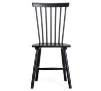 Wood H17 Windsor Silla de Comedor Negro