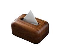 Wood Tissue Holder, Contemporary Rustic Wood Organizer, Tabletop Napkin Storage Box, Durable Wooden Container with Convenient Opening, Office Decor and Practical Use, Home Accessory for Bathroom