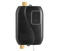 WooDerson Calentador de agua eléctrico compacto, calentador de agua duradero para la cocina, ahorra espacio, de material ABS, con montaje en pared