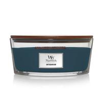 Woodwick antiquarium vela elipse cardamomo, tabaco, madera azul 1 piez