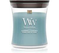 Woodwick Cedarwood & Ocean Moss vela perfumada con mecha de madera 85 g