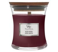 WoodWick Vela aromática en tarro Cereza Negra – Pequeña, Rojo, 6.9x6.8x7.8 cm