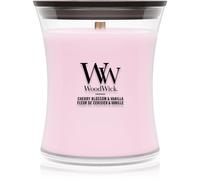 WoodWick | Vela mediana | Flor de cerezo y vainilla | Gran regalo para mujeres