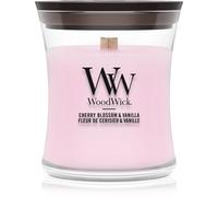 Woodwick Cherry Blossom & Vanilla vela perfumada con mecha de madera 85 g