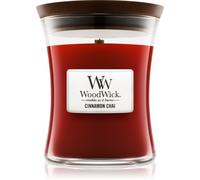 Woodwick Cinnamon Chai vela perfumada con mecha de madera 275 g