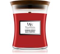 Woodwick Crimson Berries vela perfumada con mecha de madera 85 g
