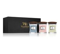 Woodwick Evening Onyx & Solar Ylang & Coastal Sunset lote de regalo con mecha de madera (gift box) 1 ud
