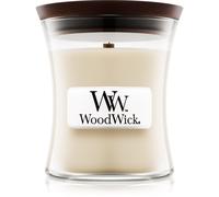 WoodWick Vela perfumada Linen con mecha de madera 85 g