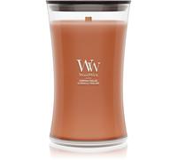 Woodwick Pumpkin Praline vela perfumada con mecha de madera 610 g