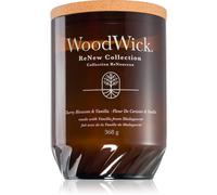 Woodwick Renew Cherry Blossom & Vanilla vela perfumada con mecha de madera 368 g